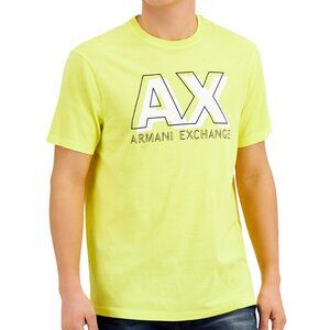 ARMANI EXCHANGE YELLOW T-SHIRT LARGE NEW